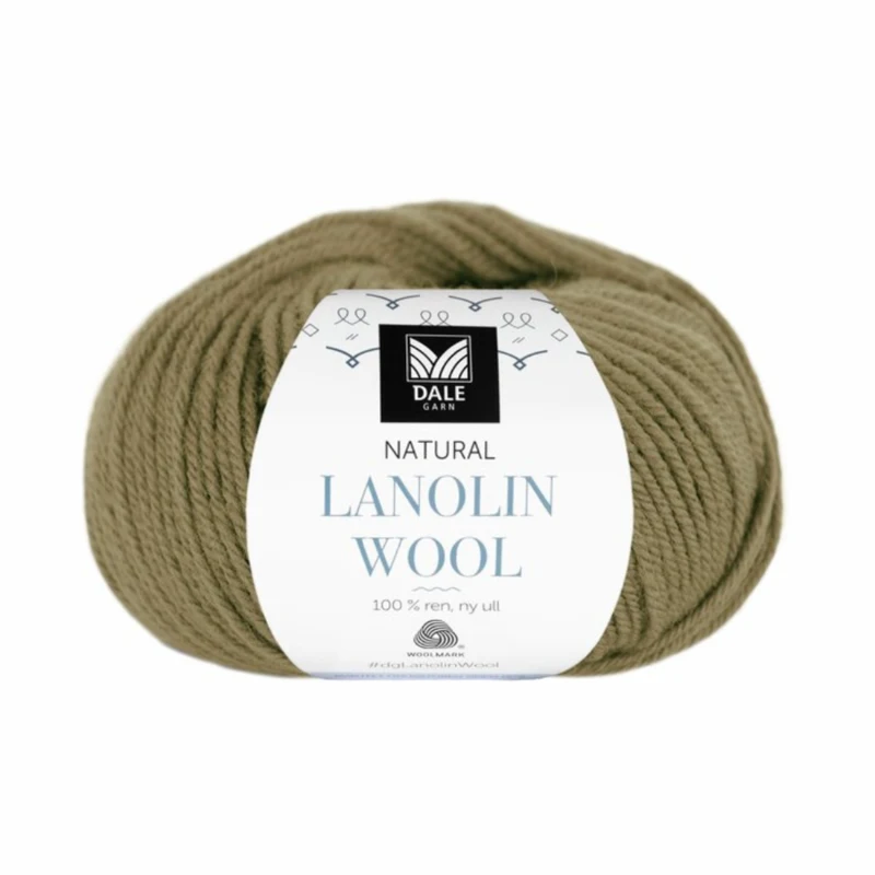 Dale Natural Lanolin Wool 1458 Verde oliva