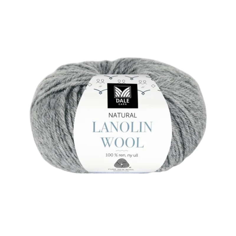 Dale Natural Lanolin Wool 1420 Grigio mélange