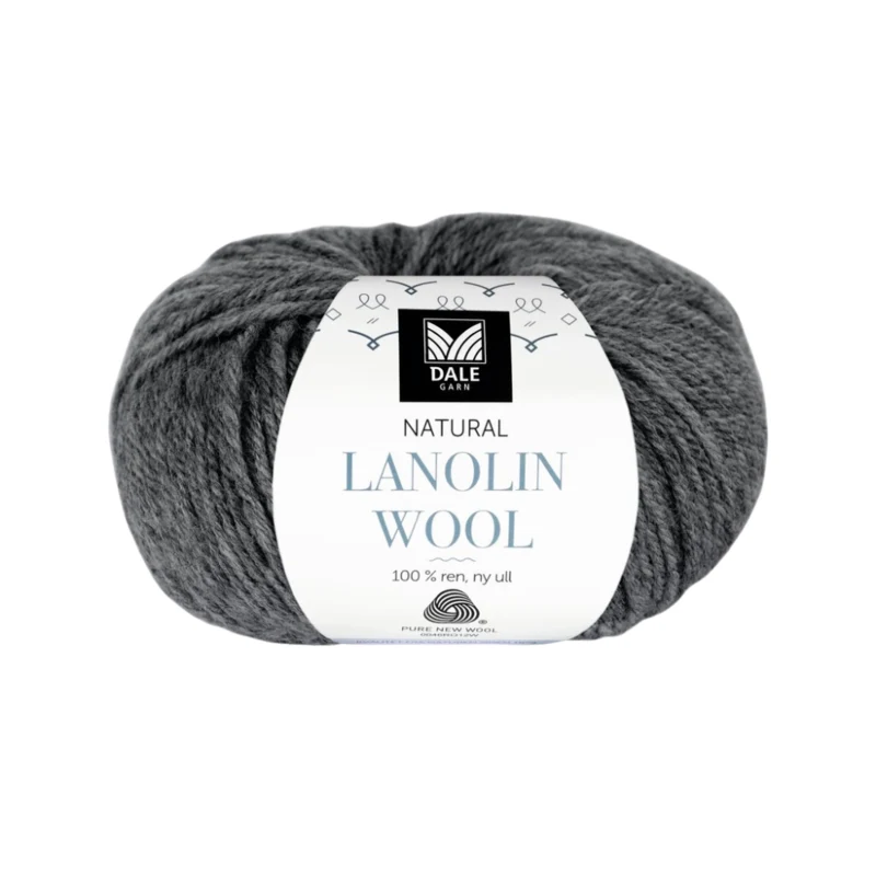 Dale Natural Lanolin Wool 1419 Grigio scuro screziato