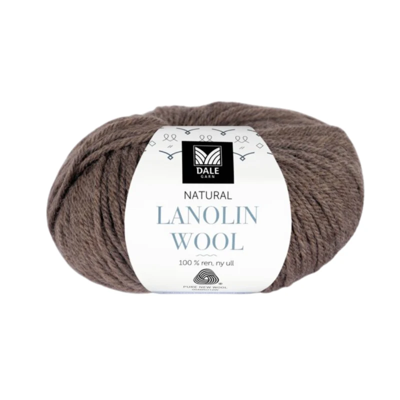 Dale Natural Lanolin Wool 1423 Marrone mélange