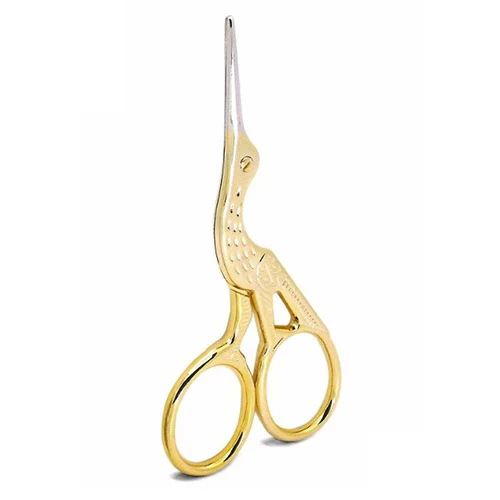 Forbici, Cicogna, Oro, 9 cm