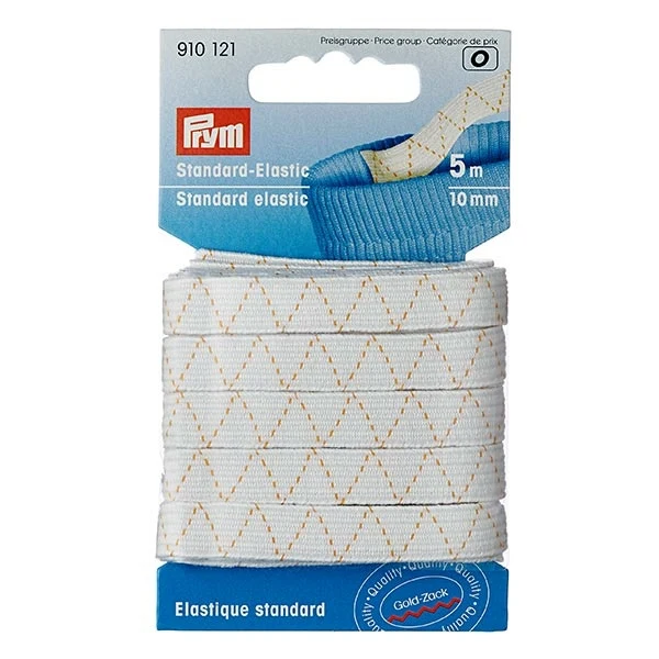 Prym Elastik Hvid, 10 mm