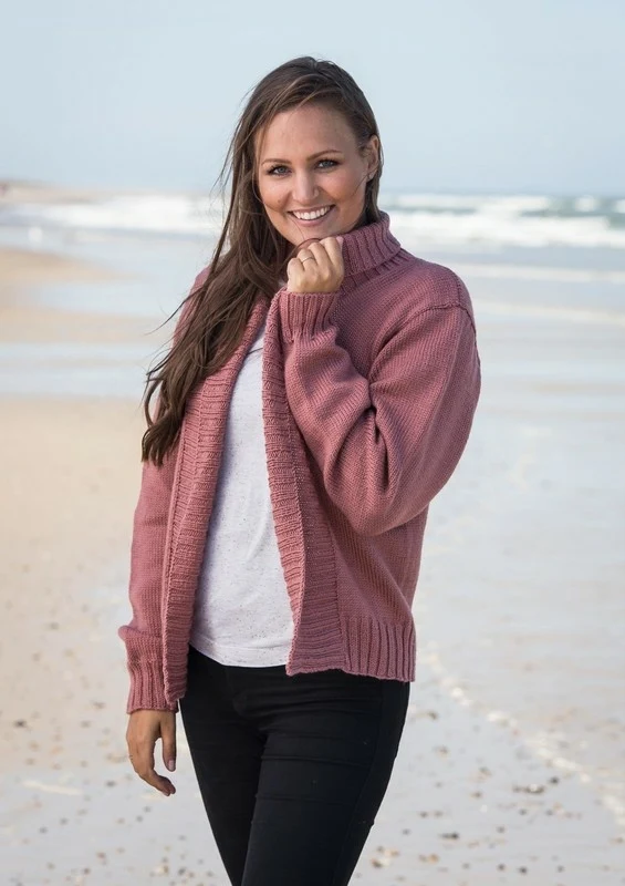 1656 Cardigan con collo a scialle