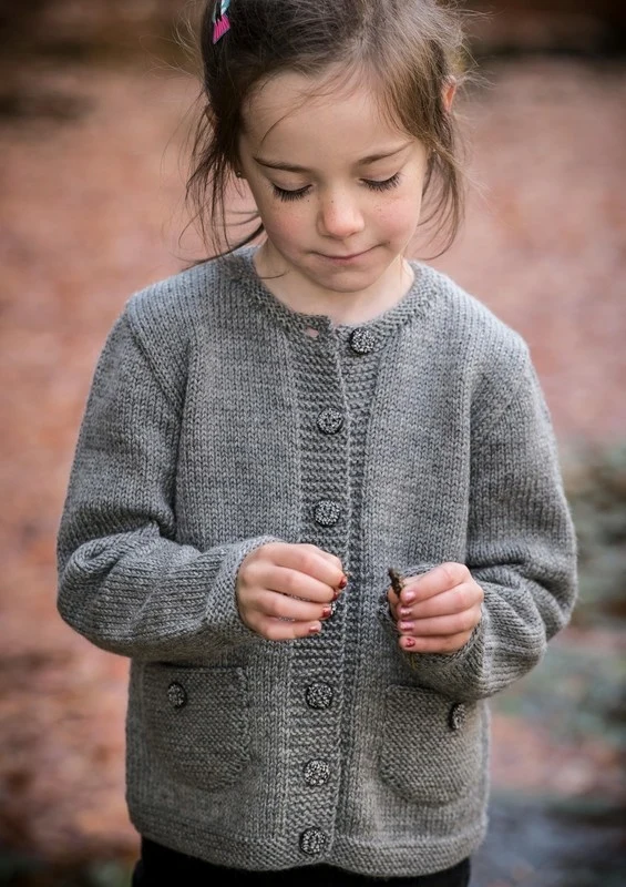 136-2 Maglia da bambina con tasche