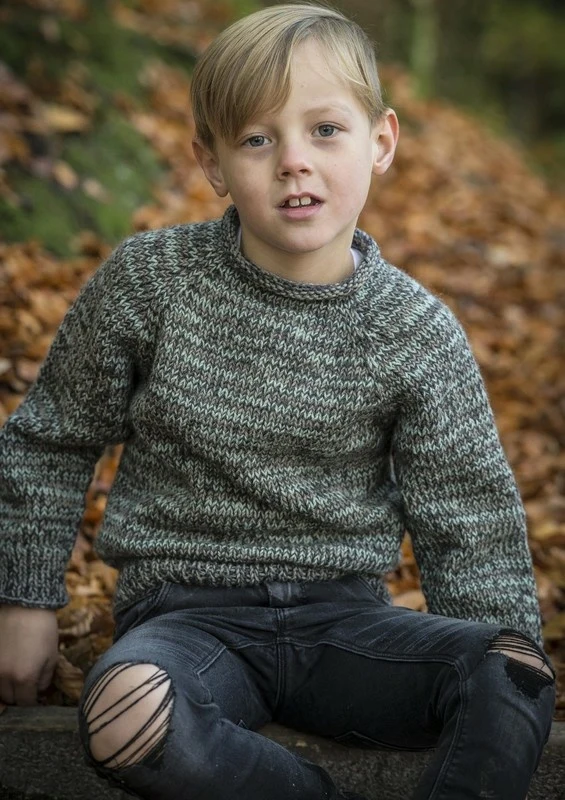 136-7 Maglia Melange Bambino Boy