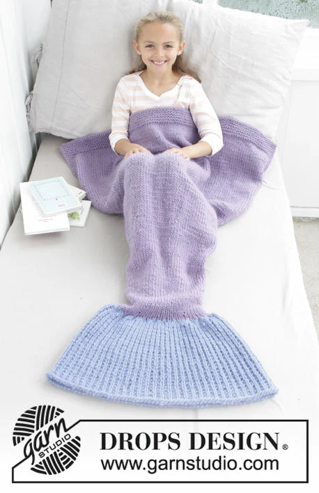 28-12 Simpatica coperta a sirena di DROPS Design