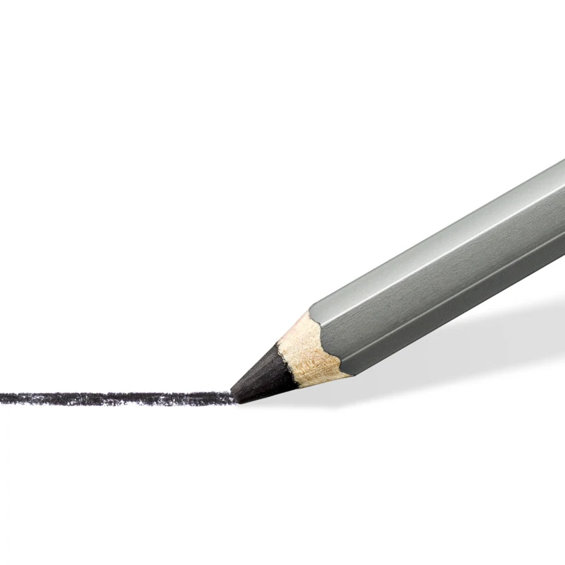 STAEDTLER Mars Lumograph carboncino e moncone da disegno, 3 + 1 pz – Primo piano