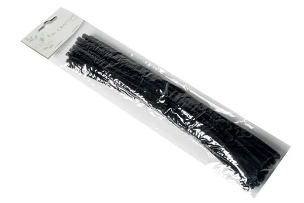 Craft Line Piberenser Sort 0.6x30 cm, 50 stk