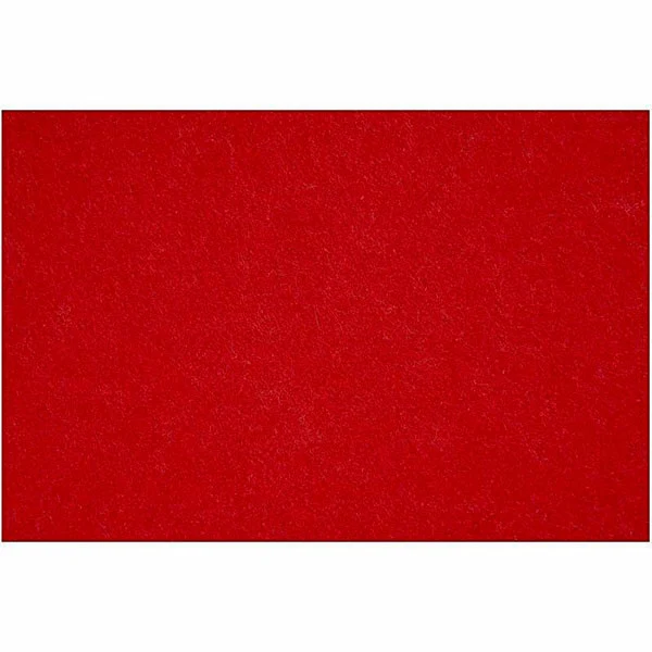 Feltro hobby, Foglio 42x60 cm, 3 mm, 1 foglio Natale rosso