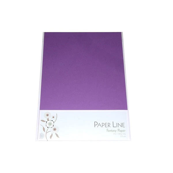 Paper Line Fantasy Karton A4, 10 stk Lilla