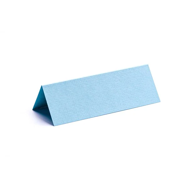Paper Exclusive Bordkort, 240 g, 10 x 7 cm, Tekstureret, 10 stk Azurblå