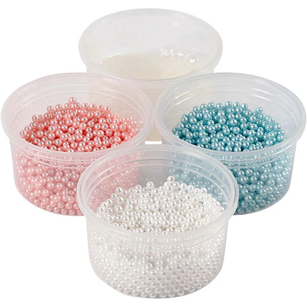 Pearl Clay, 3 x 25 g, 38 g Lys blå Råhvid Lys rød