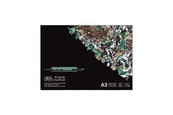 Bleedproof papirsblok A4, 50 ark