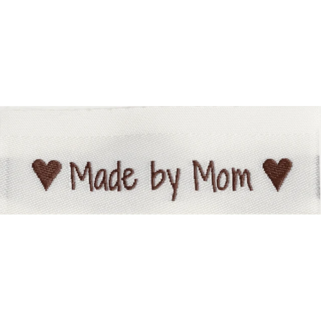 Go Handmade Etichetta Intrecciata, Doppia Faccia, 50 x 11,5 mm, 10 pezzi Made By Mom