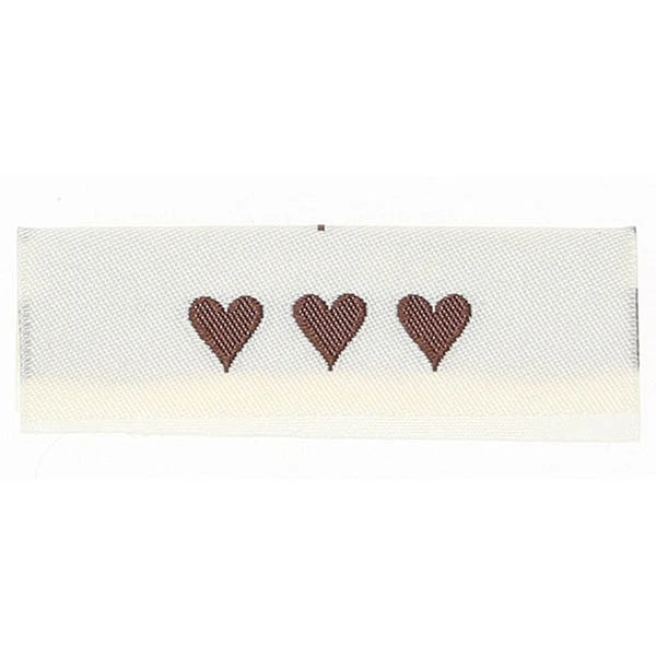 Go Handmade Etichetta Intrecciata, Doppia Faccia, 50 x 11,5 mm, 10 pezzi Lato posteriore