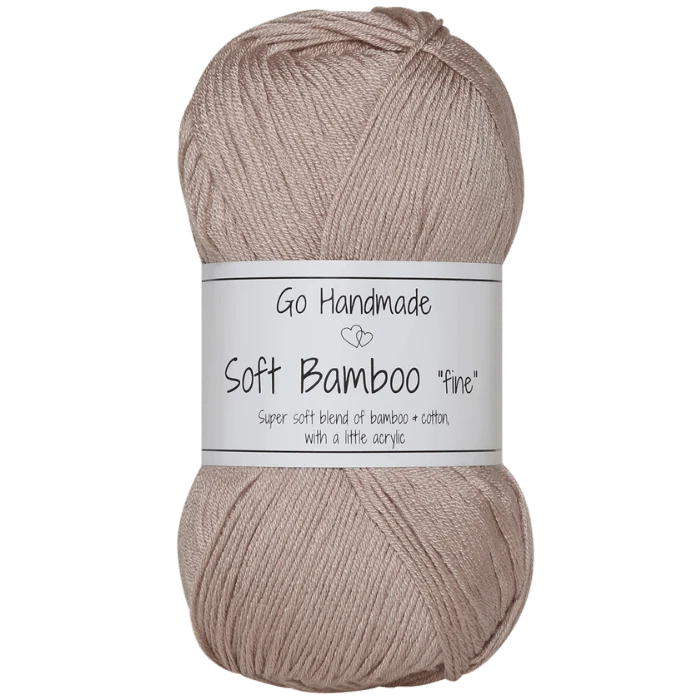 Go Handmade Soft Bamboo Fine 17429 Marrone pastello