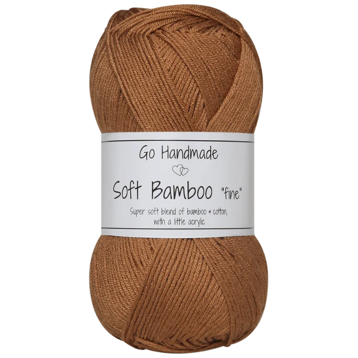 Go Handmade Soft Bamboo Fine 17428 Toffee