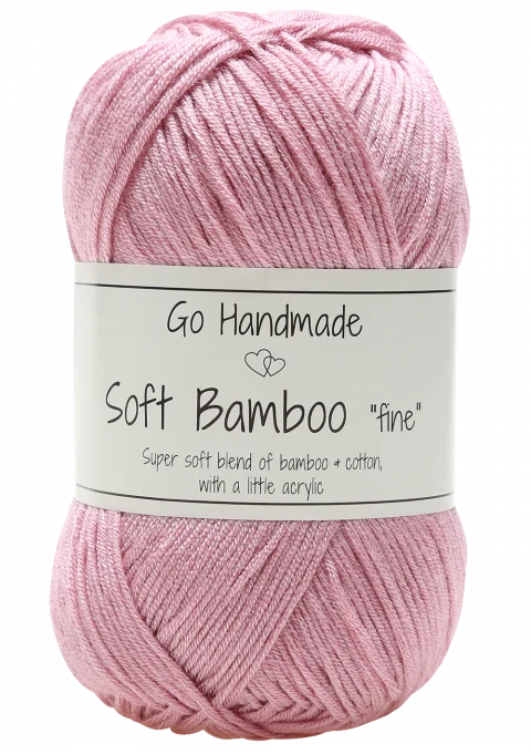 Go Handmade Soft Bamboo Fine 17326 Rosa antico
