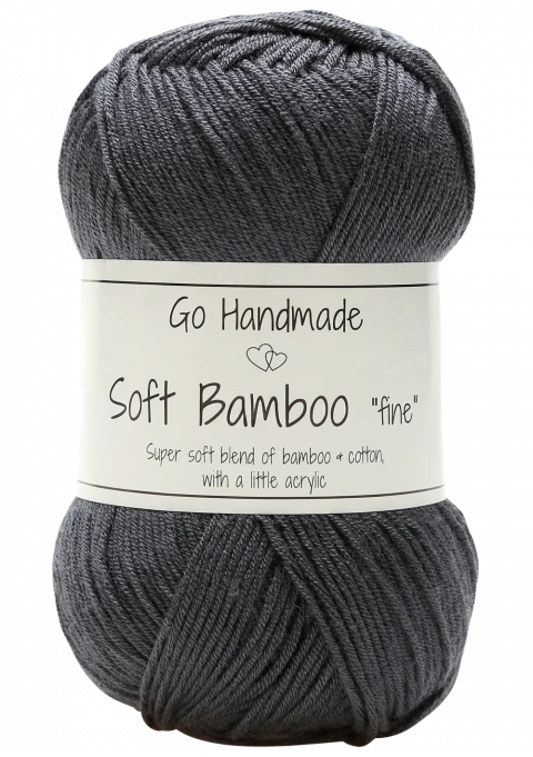 Go Handmade Soft Bamboo Fine 17330 Grigio scuro