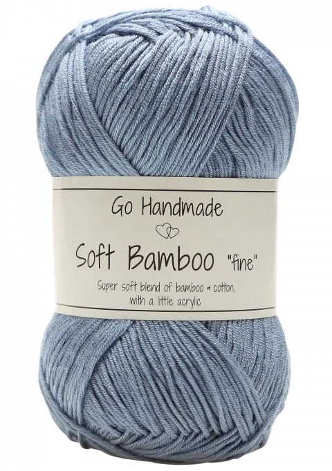 Go Handmade Soft Bamboo Fine  17373 Jeans blu