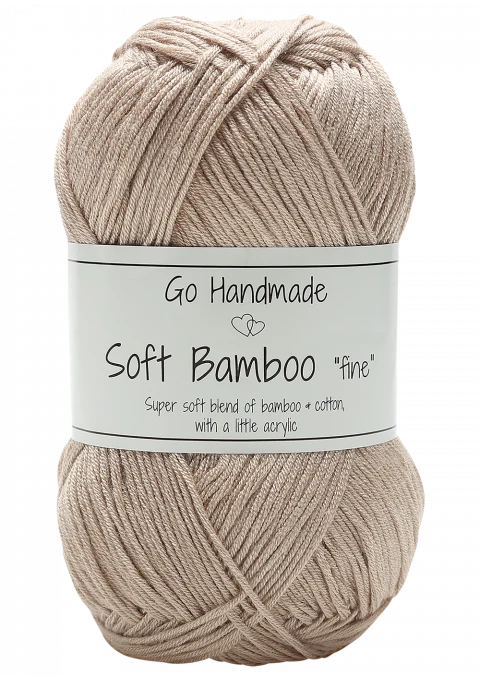 Go Handmade Soft Bamboo Fine 17422 Beige nudo
