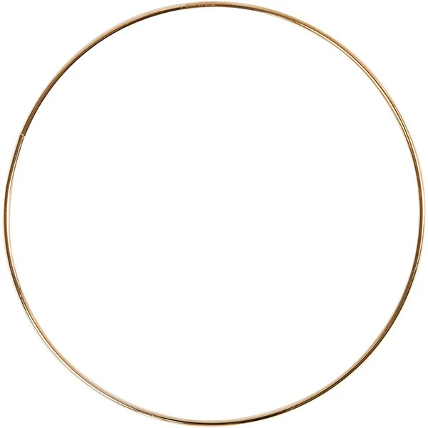 Metalring, Guld, 3 mm, 1 stk 20 cm