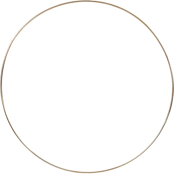 Metalring, Guld, 3 mm, 1 stk 30 cm