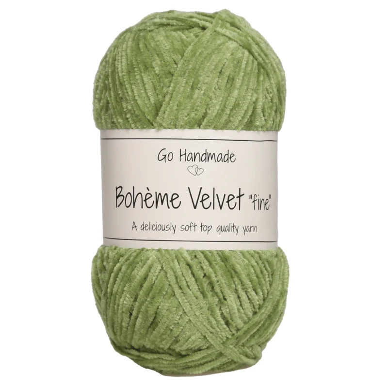Go Handmade Bohème Velvet Fine 17616 Periodot verde