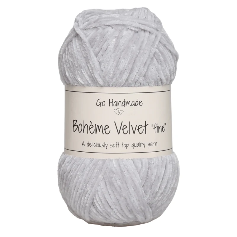 Go Handmade Bohème Velvet Fine 17601 Grigio chiaro