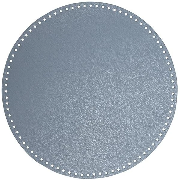 Go Handmade Base per Borsa/Cesta, Pelle PU, Rotonda, 35 cm 22408 Blu