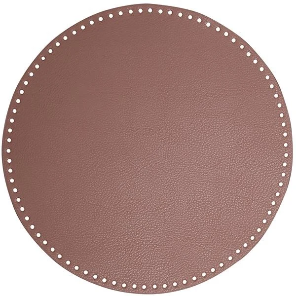 Go Handmade Base per Borsa/Cesta, Pelle PU, Rotonda, 35 cm 22411 Lavanda