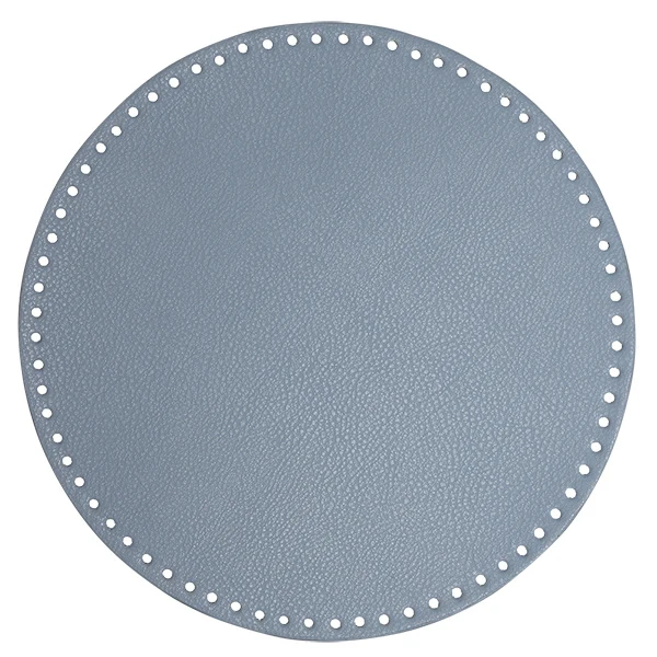 Go Handmade Base per Borsa/Cesta, Pelle PU, Rotonda, 30 cm 22400 Blu