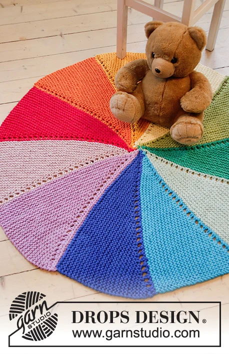Tappeto con ruota dei colori 35-5 di DROPS Design
