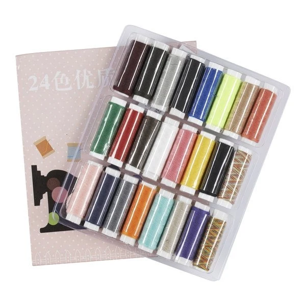 Set di filati per cucire, 24 colori