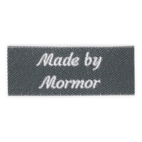 HobbyArts Labels, Mørkegrå, 5 stk Made by mormor