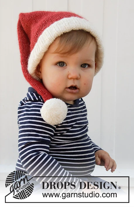 36-12 Cappello da Babbo Natale assonnato di DROPS Design
