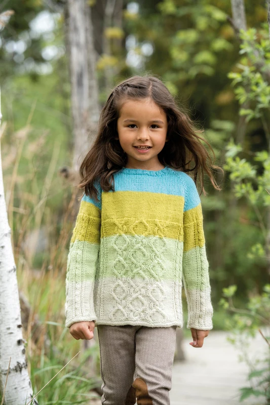 92444 Mollys Twist - Barnegenser med Fletter