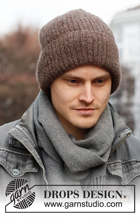 219-17 Moorland Hat by DROPS Design