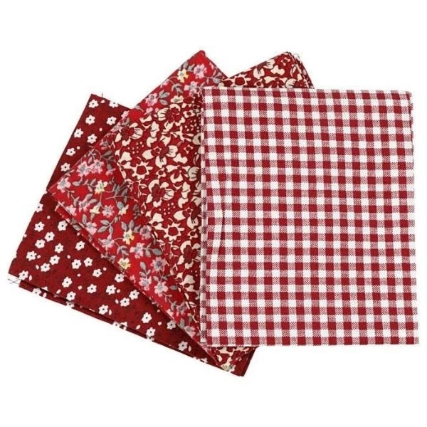Tessuto patchwork, 100g Rosso