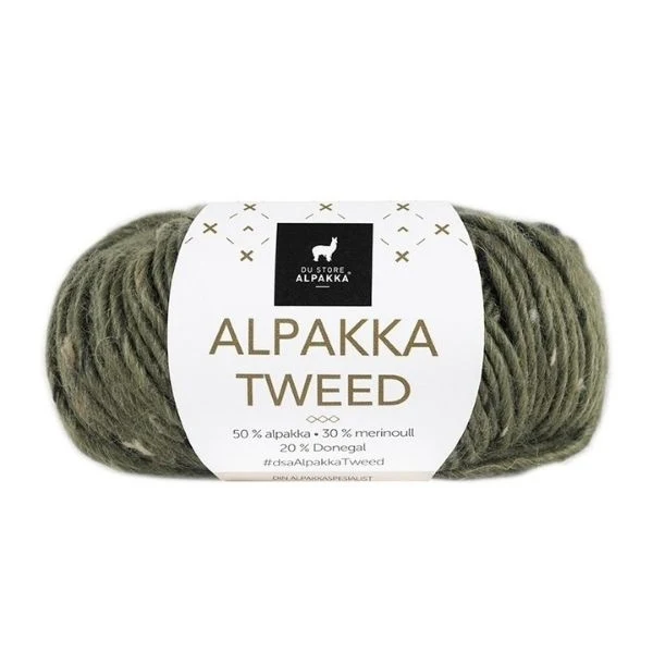 Du Store Alpakka Tweed 110 Oliva