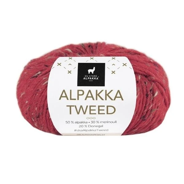Du Store Alpakka Tweed 120 Rosso
