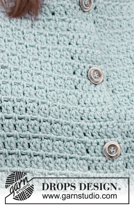 216-34 Giacca grigia con gufo di DROPS Design