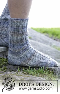 River Socks by DROPS Design