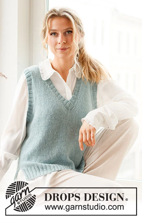 220-43 Audrey Vest by DROPS Design