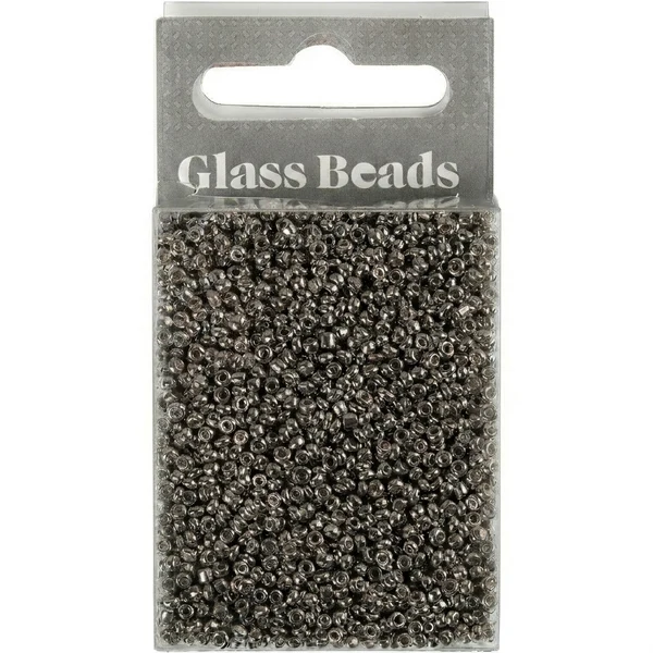 Rocailles, perline in vetro 1,7 mm Grigio metallo