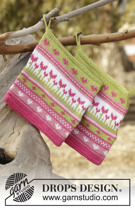178-19 Always Spring Potholder by DROPS Design
