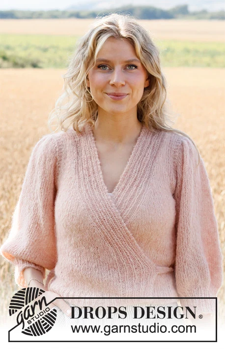 222-8 Peaches and Cream Jacket by DROPS Design