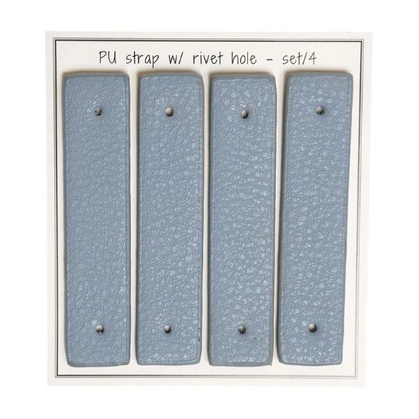 Go Handmade Remme til nitter, 8,5 x 1,8 cm, 4 stk Blå