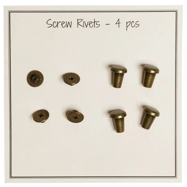 Go Handmade Skruenitter 10mm, 4stk, Bronze