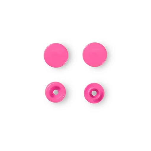 Prym Bottoni a Pressione in Plastica, 30 pz Pink